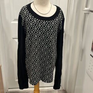 Michael Kors black/bone women’s size small 60%cotton 40%polyester